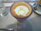 銀座三越 デンマーク・ザ・ロイヤルカフェ　ペンギン ラテアート