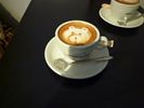クマのラテアートです